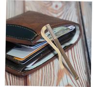 OUNONA 2pcs Metal Wallet Spring Money Clip Card Clip Credit Card Slim Metal Bill Money Spring for Cash Storage Clamp Wallets for Men