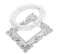 OUNONA 2pcs Mini Gold Frames Photo Props for Nail Art Magnetic Photo Frames Adornment