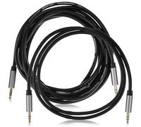 OUNONA 2pcs Mm Audio Cable Headphone Cable Replacement Oxygen Free Copper Black for Headphones and Car Stereo