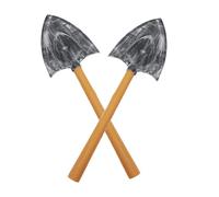 OUNONA 2pcs Mole Spade Decorative Fake Spade Prop Plastic and Sponge Photo Prop for Halloween Fancy Dress Stage Performance and Party Costume