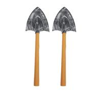 OUNONA 2pcs Mole Spade Decorative Fake Spade Prop Plastic and Sponge Photo Prop for Halloween Fancy Dress Stage Performance and Party Costume