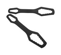OUNONA 2pcs Multi-Functional Double Ended Plum Blossom Wrench with High Durability and Anti-Slip Grip, Iron Material, for Loosening and Tightening Bolts and Nuts in Plumbing Projects