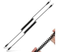 OUNONA 2pcs Nail Drill Power Cord Replacement Cable for Nail Machine Black Plastic Material with Responsive Power and Precise Fit for Home Manicure Enthusiasts and Professionals