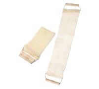 OUNONA 2pcs Natural Sisal Back Scrubber with Ergonomic Wooden Handle for Deep Cleaning and Exfoliating Double-sided Bath Back Scrubbers for Smooth Skin Portable Shower Body Washcloth for