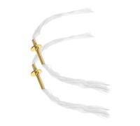 OUNONA 2pcs Oil Lamp Wicks Replacement Alloy Wick Tubes with Cotton Thread Material Providing Extended Flame Duration and Enhanced Flame Stability for Alcohol Burner Experiment