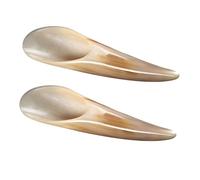 OUNONA 2pcs Ox Horn Gua Sha Massage Tools for Body and Face Portable Skin Scraping Tool for Precision Meridian Point Therapy Relaxation Massager for Home Travel and Daily Use