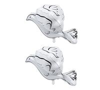 OUNONA 2pcs Pigeon Shape Foil Balloons for Weddings Parties Stunning Wedding Decorations Photo Props Easy to Use Create Memorable Moments