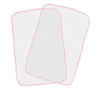 OUNONA 2pcs Pink Ironing Pressing Cloth Heat Resistant Mesh Pad Reusable Ironing Board Cover Prevents Colouration Suitable for Household Steam