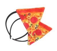 OUNONA 2pcs Pizza Headband Costume Accessories Lightweight Durable Cloth Material Fun Halloween Cosplay Party Props for Adults Italian Themed Celebrations