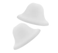 OUNONA 2pcs Plastic Mushroom Lamp Shades Round Ceiling Fan Lamp Shade with Middle Hole 42mm White Elegant Design for Table and Garden Light Eye-Friendly Illumination Versatile Application