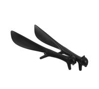 OUNONA 2pcs Plastic Squirrel Shape Shoe Horns Long Handle and Ergonomic Design, Lightweight Portable Shoe Horn Lifter for Travel, Suitable for Pregnant Women and Elderly People, Black