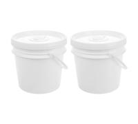 OUNONA 2pcs Plastic Wipes Bucket with Lid Bucket Baby Wipe Holder Storage Container Paper Towels Organizer for Car And Bathroom