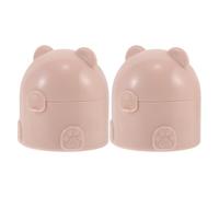 OUNONA 2pcs Powder Puff Box Refillable Container for Travel Soft Puff for Loose Powder Application for Nursery and Go Use