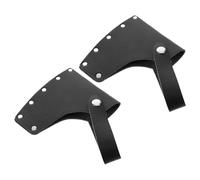 OUNONA 2pcs Pu Leather Axe Protector Sheath with Quick Disassembly and Waterproof Edge Protection, Compact and Portable Axe Cover for Outdoor Camping and Hiking
