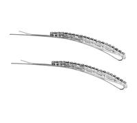 OUNONA 2pcs Rhinestone Hair Clips Sparkly Bling Snap Hair Clips for Women Accessories Wedding Prom Dress up