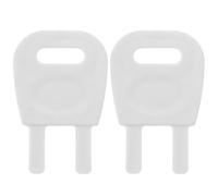 OUNONA 2Pcs Roll Paper Towel Dispenser Keys Replacement for Commercial and Home Use Plastic Paper Dispenser Opening Key Set