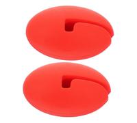 OUNONA 2pcs Silicone Thermometer Clip Holder Heat Resistant Temperature Probe Pot Clamp for Accurate Readings for Candy Making and Cooking Utensils