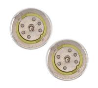 OUNONA 2pcs Singing Condenser Microphone Core Replacement with 16mm Alloy Diaphragm Cartridge for Stable Signal and Enhanced Portability, for Live Streaming and Recording Setups