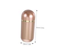 OUNONA 2pcs Small Pill Organizer Bottles Portable Medicine Container for Travel with Accurate Dosage Lightweight Plastic Case for Capsules Powders Jewelry and Herbs Storage