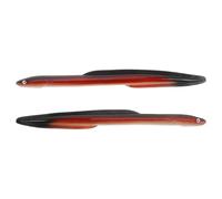 OUNONA 2pcs Soft Plastic Eel Lure Rigged Bait for Saltwater Fishing | Artificial Eel Lure Bait,11.4'', Hand-Tied Hook Ready to Use, for Big Fish Angling, Sea Or River