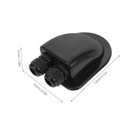 OUNONA 2pcs Solar Double Cable Entry Gland Box Abs Roof Wire Entry Glands for Rv Solar Panel Junction Box Compatible with Campers Boats Yacht Roofs Lightweight Compact Design with