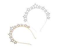 OUNONA 2pcs Sparkling Rhinestone Headbands for Women Dazzling Hair Accessories for Parties Weddings and Everyday Use Comfortable Fit and Versatile Styling for Ladies