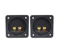 OUNONA 2Pcs Speaker Terminal Connector Binding Post Black Loudspeaker Terminal Cup 2-Way Screw Connector for Sound Equipment and Stage Speaker Box Accessories