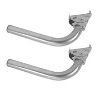 OUNONA 2pcs Stainless Steel Antenna Pole Mount Bracket with J-pole and Wall Mount Options Outdoor Wireless Bridge Extension for Directional Antennas Weather Stations Reinforced Load