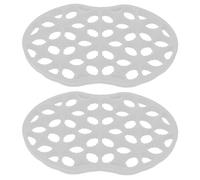 OUNONA 2pcs Tpe Flexible Curly Hair Shaping Brushes, White Volumizing Curling Comb Tools for Afro Curl Styling and Home Salon Use