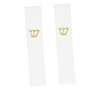 OUNONA 2pcs White Resin Mezuzah Holder for Doorposts Jewish Mezuzah Case with Weather Resistant Design Easy Installation for Indoor Outdoor Home Decor and Housewarming Gift