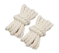 OUNONA 2pcs Woven Cotton Shoelaces Round Decorative Laces for Sports Shoes Sneakers and Skates Durable Replacement for Daily Footwear for Custom Style