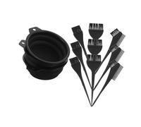 OUNONA 3 Sets Hair Dye Brush and Mixing Bowl Kit for Women Foldable Hair Coloring Tools with Ergonomic Handle and Highlight Applicator Professional Salon and Dyeing Equipment for Home Use