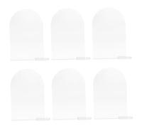 OUNONA 30 Sets Acrylic Wedding Place Cards with Bases Blank Arched Number Signs for Table Decoration and Smooth Surface for Reception Events Name Cards for Parties