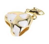 OUNONA 30pcs Heart Shaped Alloy Pendant Charm for DIY Jewellery Bracelets | Hollow Design, Lightweight Feel, Fade Resistant Finish, Valentines Day Craft Accents, Delicate Look