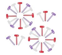 OUNONA 30pcs Metal Tube Squeezer Roller Set for Toothpaste and Hand Cream Tubes, Multipurpose Manual Paste Squeezers in Silver, Red, and Purple for Bathroom and Daily Use