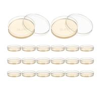 OUNONA 30pcs Petri Dish with Nutrient Agar - 2.8"Prepoured Agar Plates for Classroom Students to Learn Microbiology & Laboratory Research