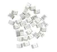 OUNONA 30pcs Solar Panel Cable Clips Wire Harness Clamp for Trailer Frame Wiring Corrosion-resistant Metal Fixing Holder for Photovoltaic Systems and Cable Management