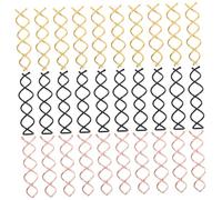OUNONA 30pcs Spiral Hairpins for Hair Styling Twists Screw Hair Clips Lightweight Hairdressing Tool for Buns and Updos Black Gold Rose Gold Easy to Use and Elegant