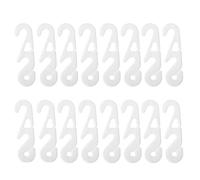 OUNONA 30pcs White Mask Strap Extension Hooks Adjustable S-Shaped Buckles for Ear-Mounted Masks Ear Saver Clips to Reduce Pressure and Fatigue Compatible