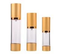 OUNONA 3pcs Airless Pump Bottle: Travel Bottles for Toiletries Refillable Empty Containers Vacuum Press Pump Container 15ml 30ml 50ml for Foundation Essence (Spray Nozzle)