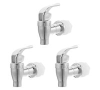 OUNONA 3pcs Beverage Dispenser Spigot Replacement for 16-22mm Hole | Wine Bucket Dispenser Tap, Fits Beer Keg, Tea Urn Or Juice Jar, Plastic Material, Easy Install, Precise Flow Control