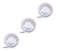 OUNONA 3pcs Bmi Fat Tape Measure Body Tape Retractable Digital Sewing Scale Easy to Carry