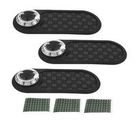 OUNONA 3pcs Car Anti-slip Mat with Rotatable Phone Holder and Temporary Parking Number Pad Dashboard Organizer for Phones Sunglasses Keys Flexible Non-slip Grip