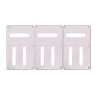OUNONA 3PCS Electric Guitar Trem Tremolo Cavity Cover, 5.59x3.54 Inch Beveled Edge Back Cover, Guitar Body Rear Electronics Plate for Replacement White