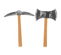OUNONA 3pcs Fake Shovel Prop: Cosplay Mining Tool - Dwarf Roleplay Accessories Set Includes Toy And Shovel - Halloween Dwarf Prop