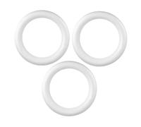 OUNONA 3Pcs Foam Wreath Forms Lightweight Craft Circles for DIY Christmas Wedding Decorations Reusable Rings for Home Party and Holiday Craft Projects
