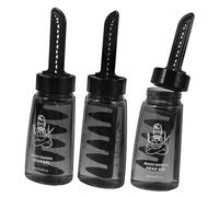 OUNONA 3Pcs Hair Styling Gel Applicator Bottle with Comb Easy Oiling for Men Hairdressing Durable Hair Gel Container for Even Application for Barbers and Stylists