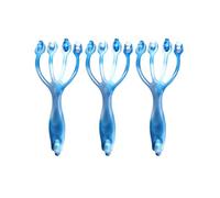 OUNONA 3pcs Handheld Four Claws Roller Massager for Head Neck Foot Body Portable Muscle Relief Tool Stimulating Reflex Zones Compact Design for Shower Office and Home Use