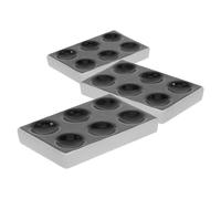 OUNONA 3pcs Porcelain Spot Plates for Experiment High Temperature Reaction Plates for Laboratory Use Enhanced Efficiency Wells Versatile Applications Scientific Testing