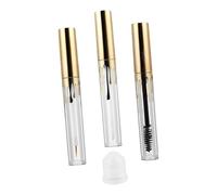 OUNONA 3Pcs Refillable Plastic Empty Eyeliner and Mascara Tubes Lip Gloss Bottles with Body for DIY Makeup Portable Storage Containers for Eyeliner Lip Balm